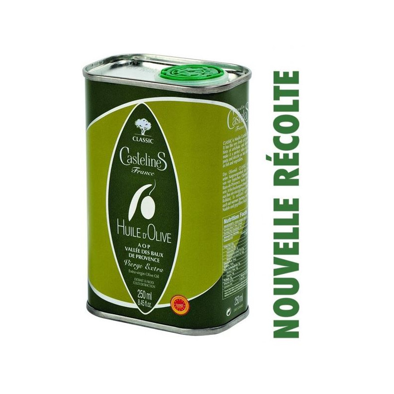 Huile d'Olive & Citronnelle bouteille 250ml-Moulin CastelaS France/