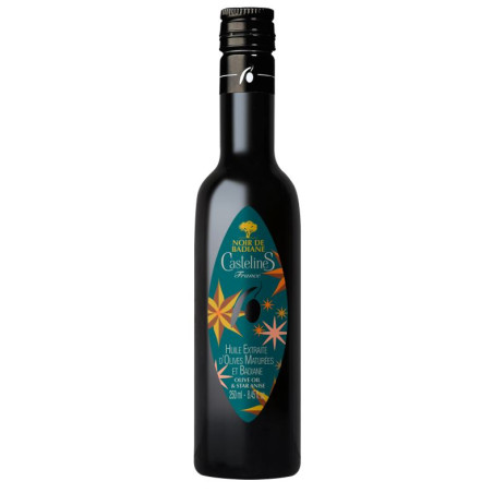 Huile d'Olive & Badiane bouteille 250ml-Moulin CastelaS France