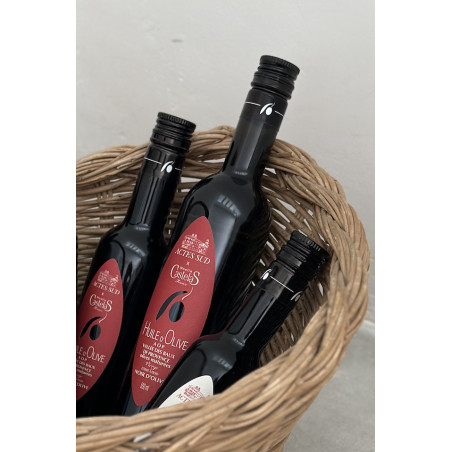 Actes Sud x Moulin CastelaS - Noir D'olive AOP Vallée des Baux de Provence / Bouteille 500ml