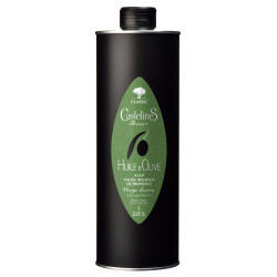 CLASSIC Extra Virgin Olive Oil-AOP Vallée des Baux de Provence-1 liter Can-Moulin CastelaS France