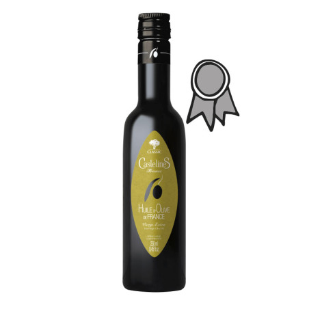NOIR D'OLIVE Huile d'Olive de France Vierge-Bidon 250ml-Moulin CastelaS France