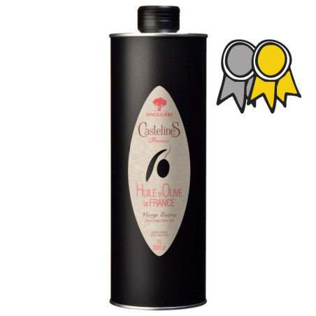 SINGULIÈRE Extra Virgin Olive Oil-Huile d'Olive de France-1 liter Can-Moulin CastelaS France